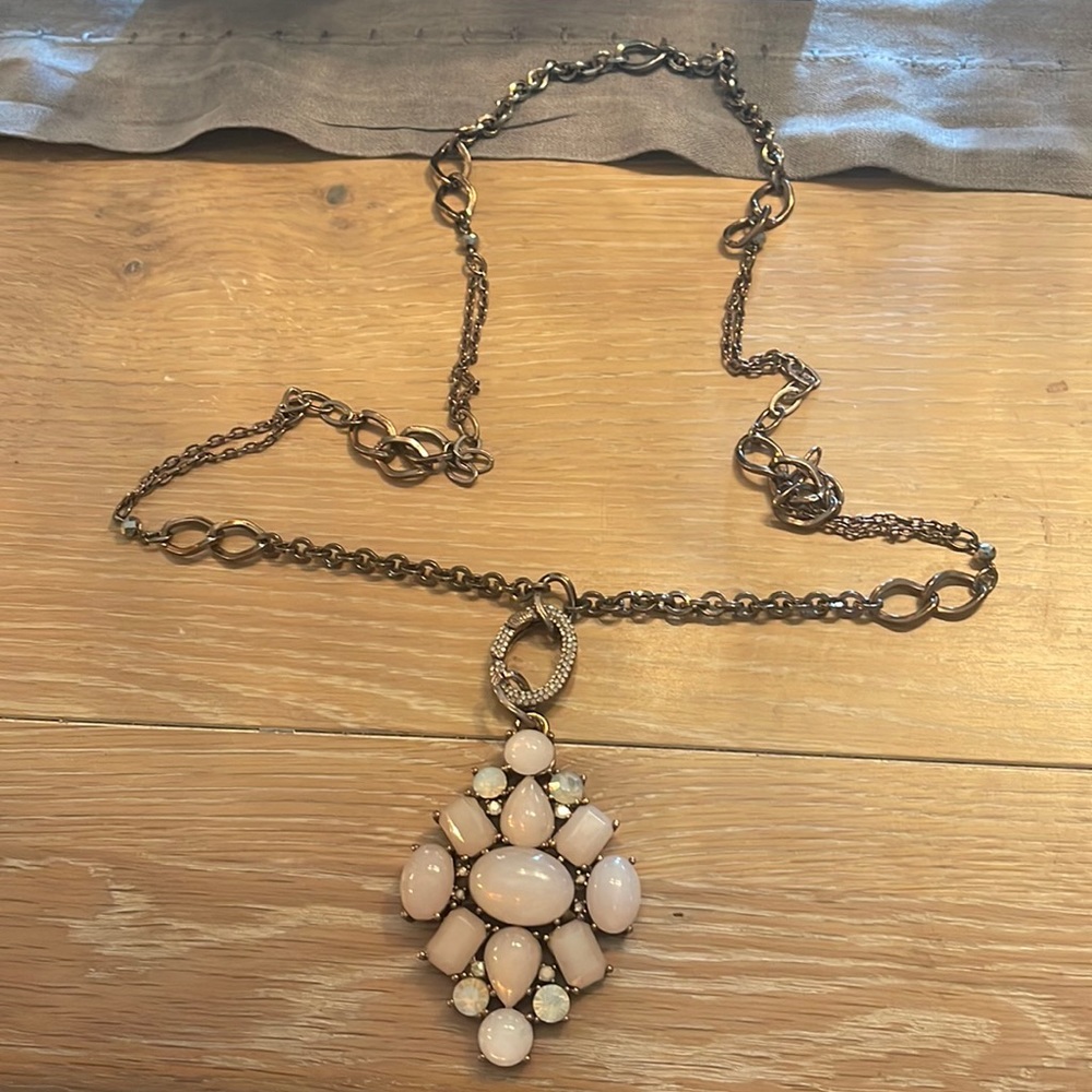 Beautiful rose stone necklace